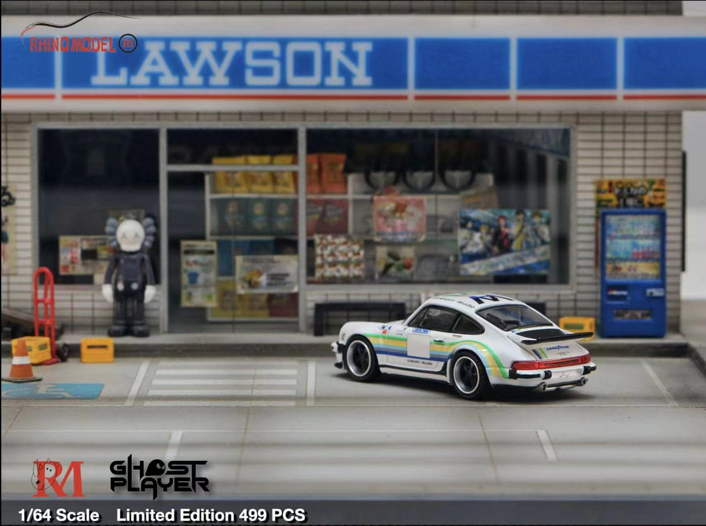 1/64 Rhino Model X Ghost Player 1:64 alloy Model. Singer Turbo Study 930 Arsham art - Rhino Model