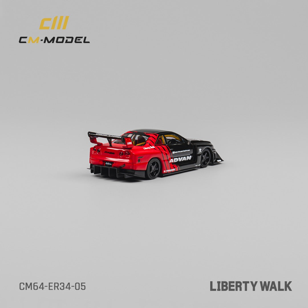 1/64 - Nissan LBWK Skyline 5th generation R34, ER34 Super silhouette - CM Models - CM64-ER34-05
