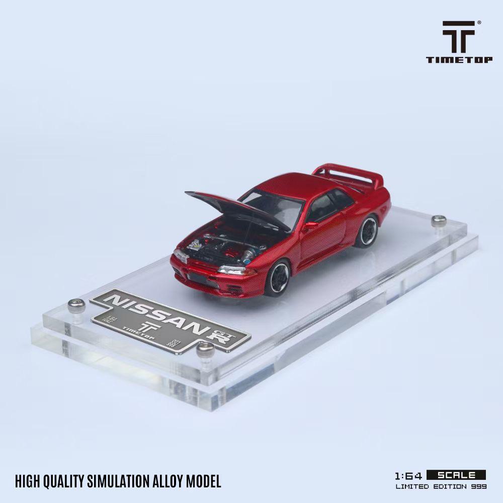 1:64 Nissan Gtr r32 Metal Red - Gift Box Edition - Time Top TT644124