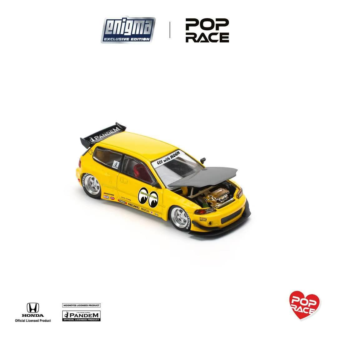 1/64 Pandem Civic EG6 Civic 5th generation Mk5, Rocket Bunny wide body modified version - Poprace Enigma PRE010