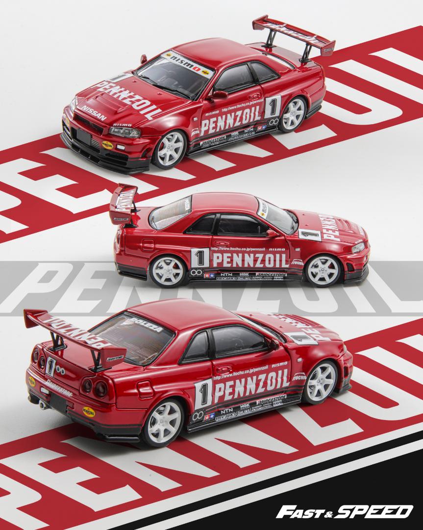 1:64 Skyline GT-R R34, Nismo Z-Tune version - Fast Speed - All in Tuning Expo