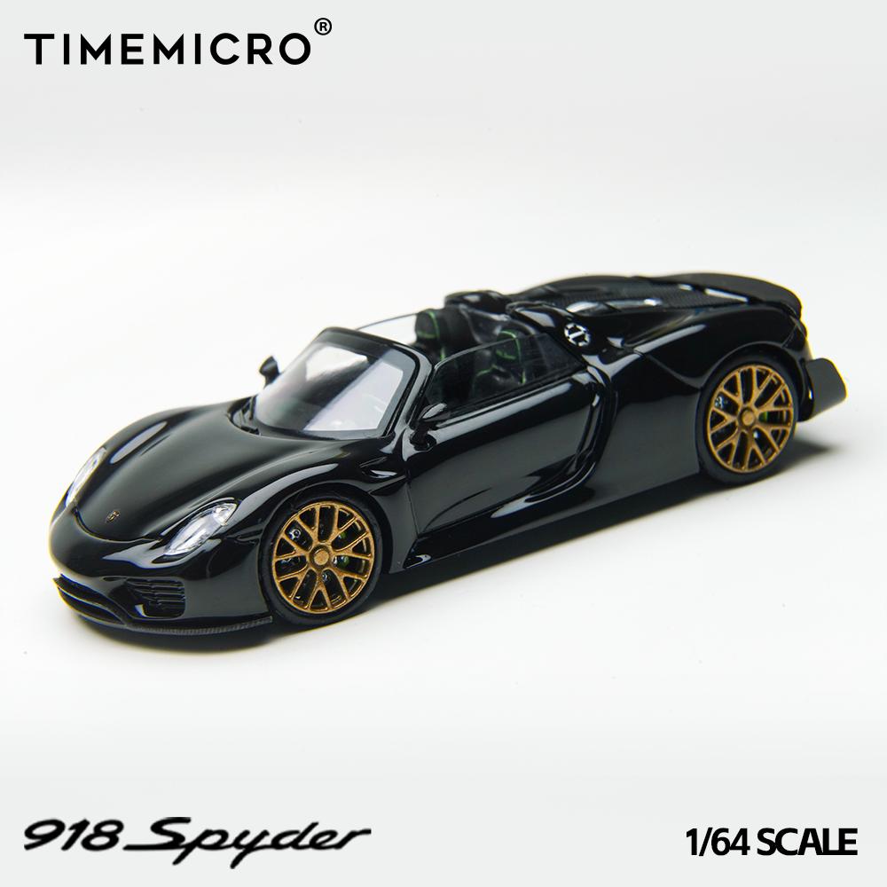 1/64 Porsche 918 Spyder 918 Spyder Black Gold - Time Micro - TM643528