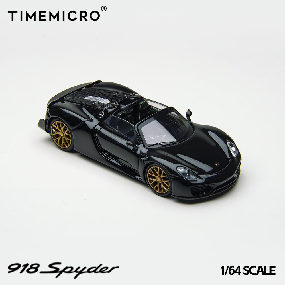 1/64 Porsche 918 Spyder 918 Spyder Black Gold - Time Micro - TM643528
