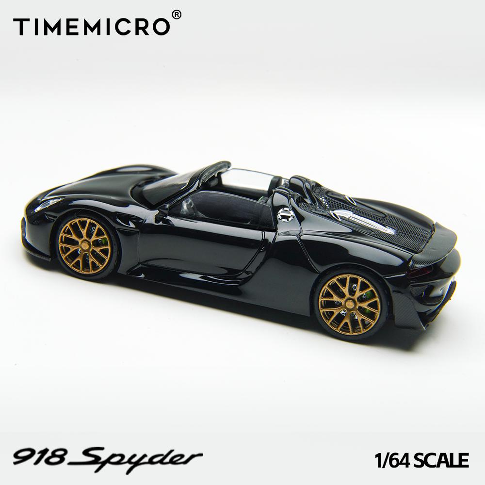 1/64 Porsche 918 Spyder 918 Spyder Black Gold - Time Micro - TM643528