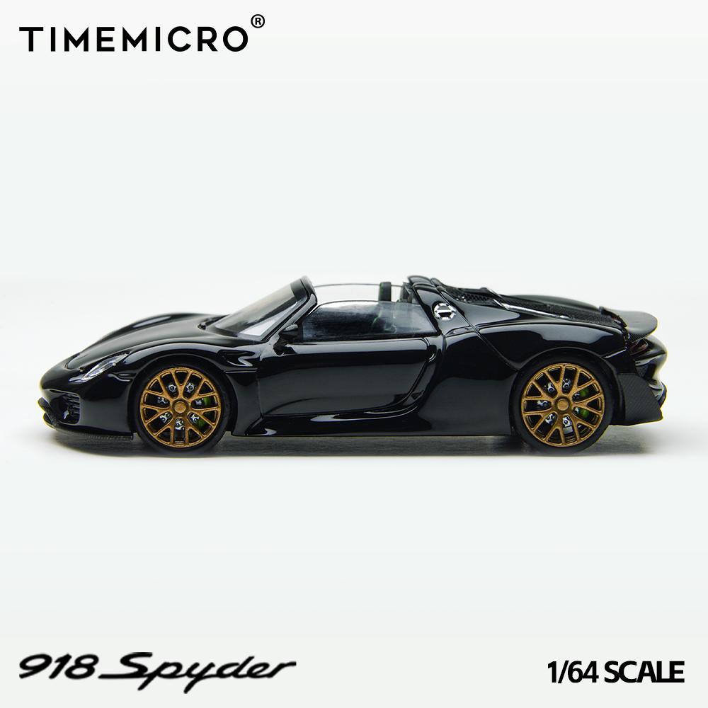1/64 Porsche 918 Spyder 918 Spyder Black Gold - Time Micro - TM643528