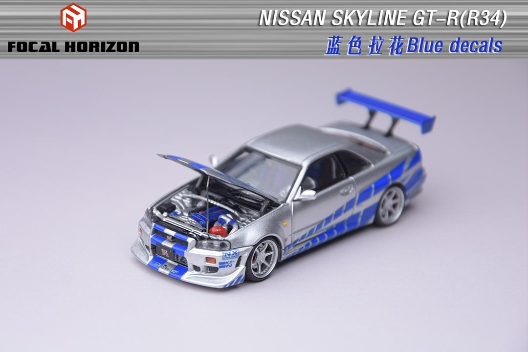 1:64 Skyline GT-R R34, Fast & Furious - FOCAL HORIZON
