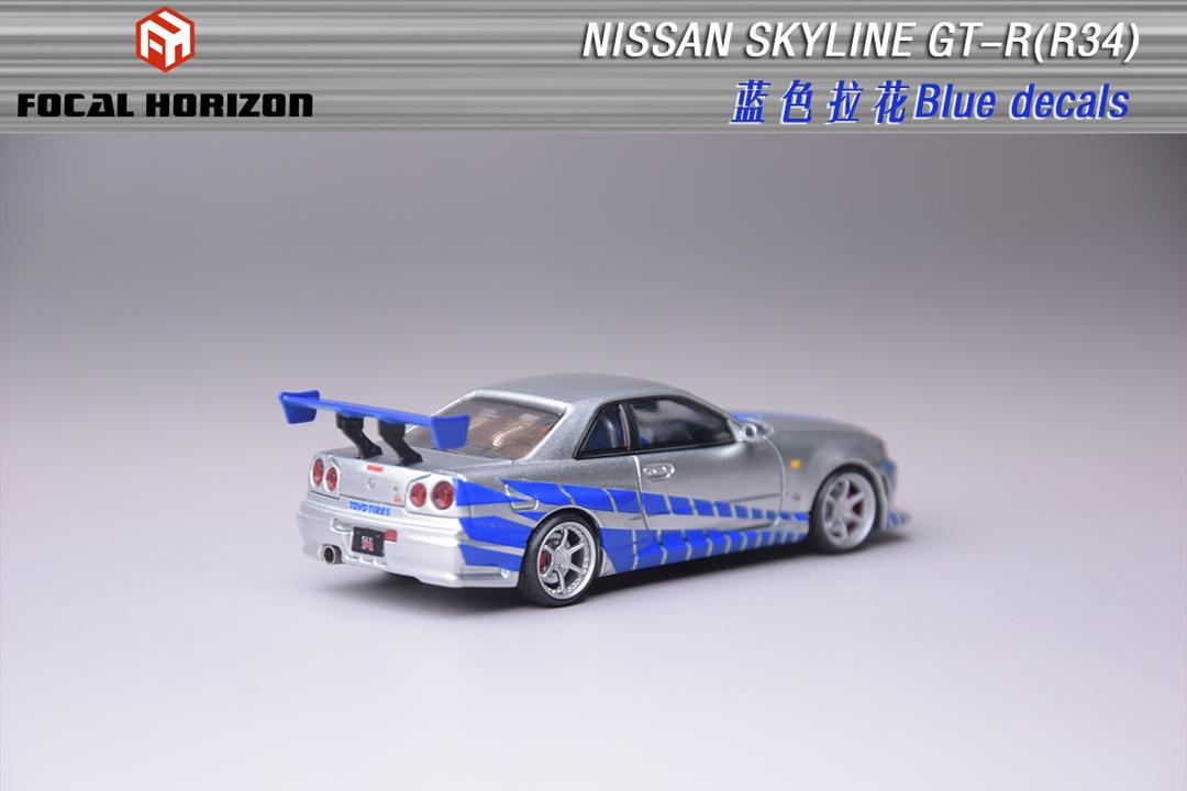 1:64 Skyline GT-R R34, Fast & Furious - FOCAL HORIZON