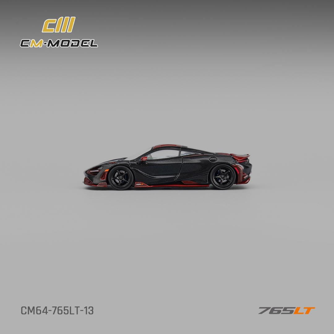 1/64 - McLaren 765LT Full Carbon Black-Red - CM64-765LT-13 - CM Models