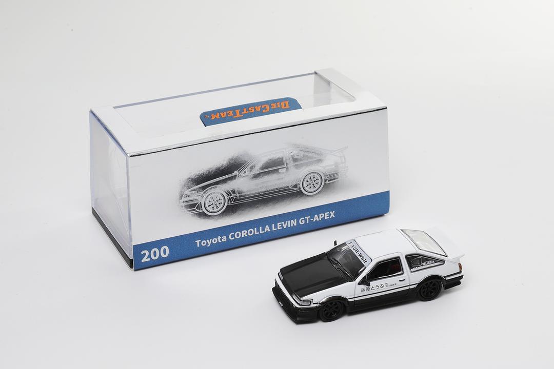 1/64 - Toyota Levin AE86, RWB wide-body modified version - DCT - 6 colour options