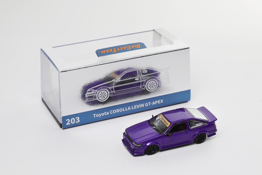 1/64 - Toyota Levin AE86, RWB wide-body modified version - DCT - 6 colour options