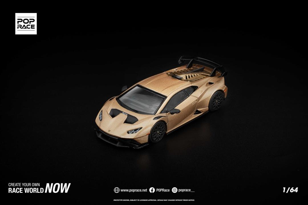 1/64 LAMBORGHINI HURACAN STO MATTE GOLD - Poprace - PR640413