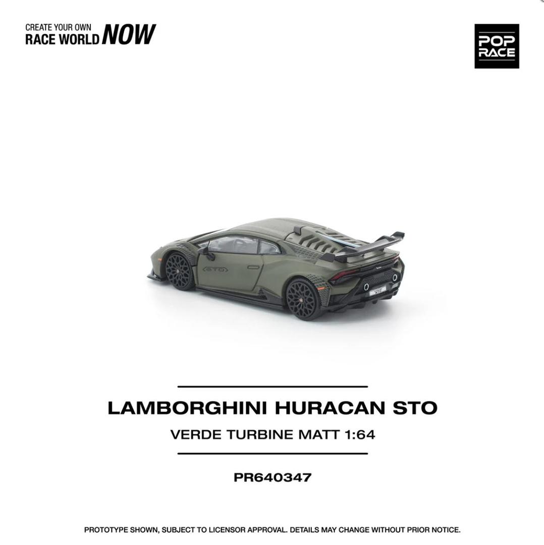 1/64 LAMBORGHINI HURACAN STO VERDE TURBINE MATT - Poprace - PR640347