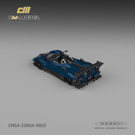 1/64 Pagani Zonda Revo Barchetta - Full Carbon Blue - CM Models - CM64-RB-02