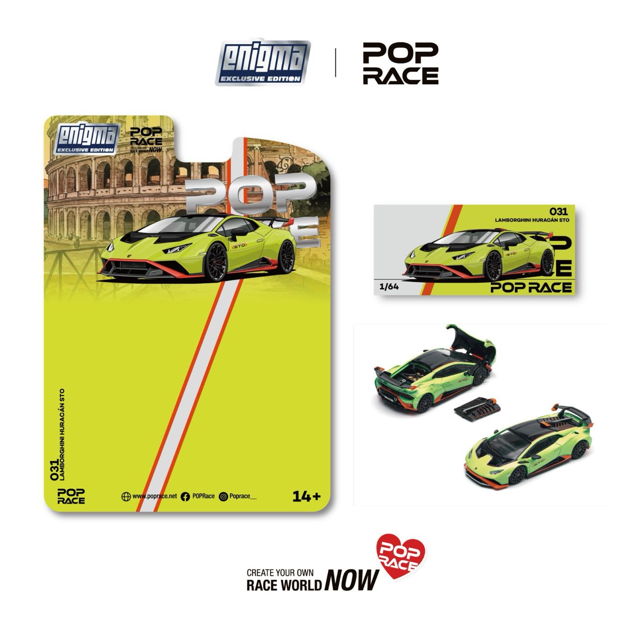 1/64 Lamborghini Huracán STO - Poprace Enigma - PRE031