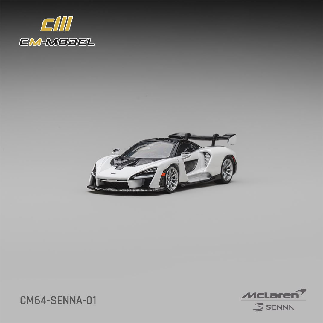 1/64 McLaren Senna Pearl White Silica White - CM Models - CM64-SENNA-01
