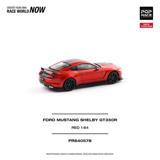 1/64 - Ford Mustang Shelby GT350R, race red - Poprace - PR640578