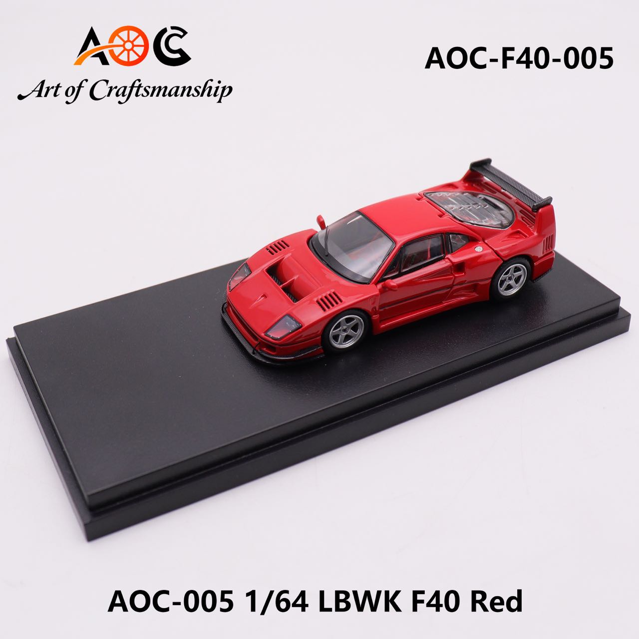 1/64 Ferarri LBWK F40 Red - AOC - AOC-F40-005