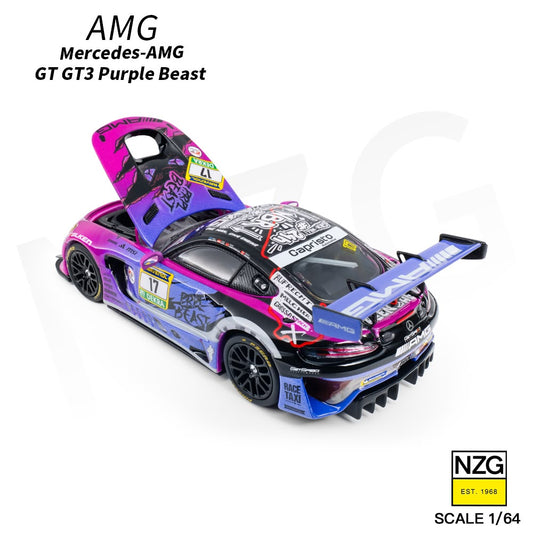 1/64 Mecedes - AMG GT3 Purple Beast #17 - KiloWorks/ NZG - 1146000004