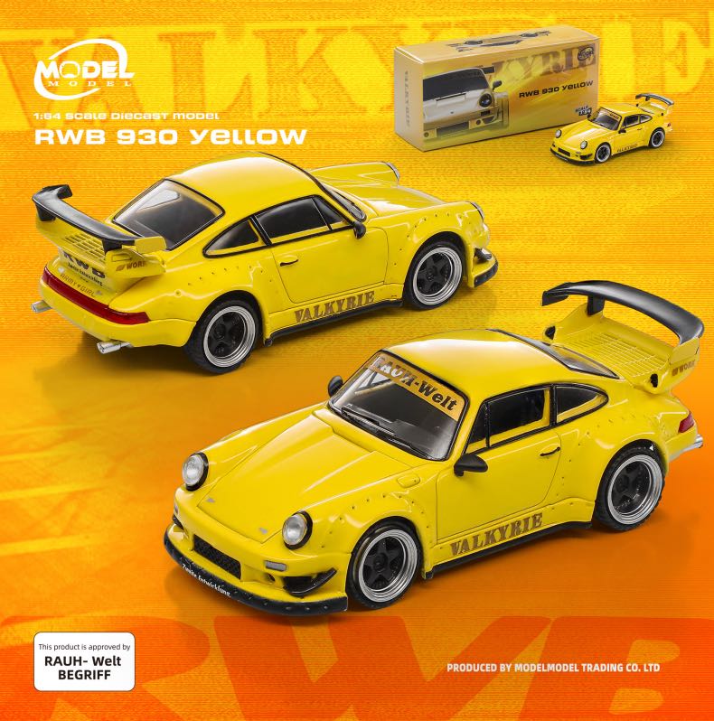 1/64 RWB 930, Valkyrie yellow - ModelModel - MM64-RWB930-005