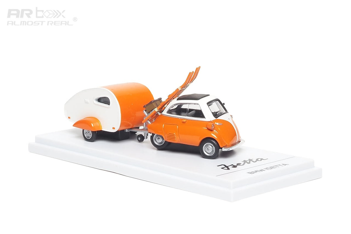 1/64 BMW lsetta Orange Camping Set Orange Trailer Set - AR Box - 630301001 ***Pre order***