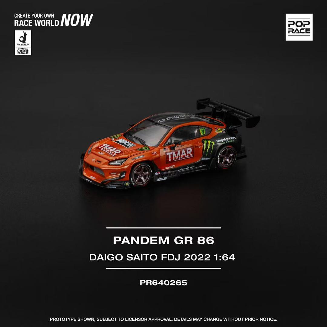 1/64 PANDEM GR86 - DAIGO SAITO FORMULA DRIFT JAPAN 2022 - Poprace - PR640265
