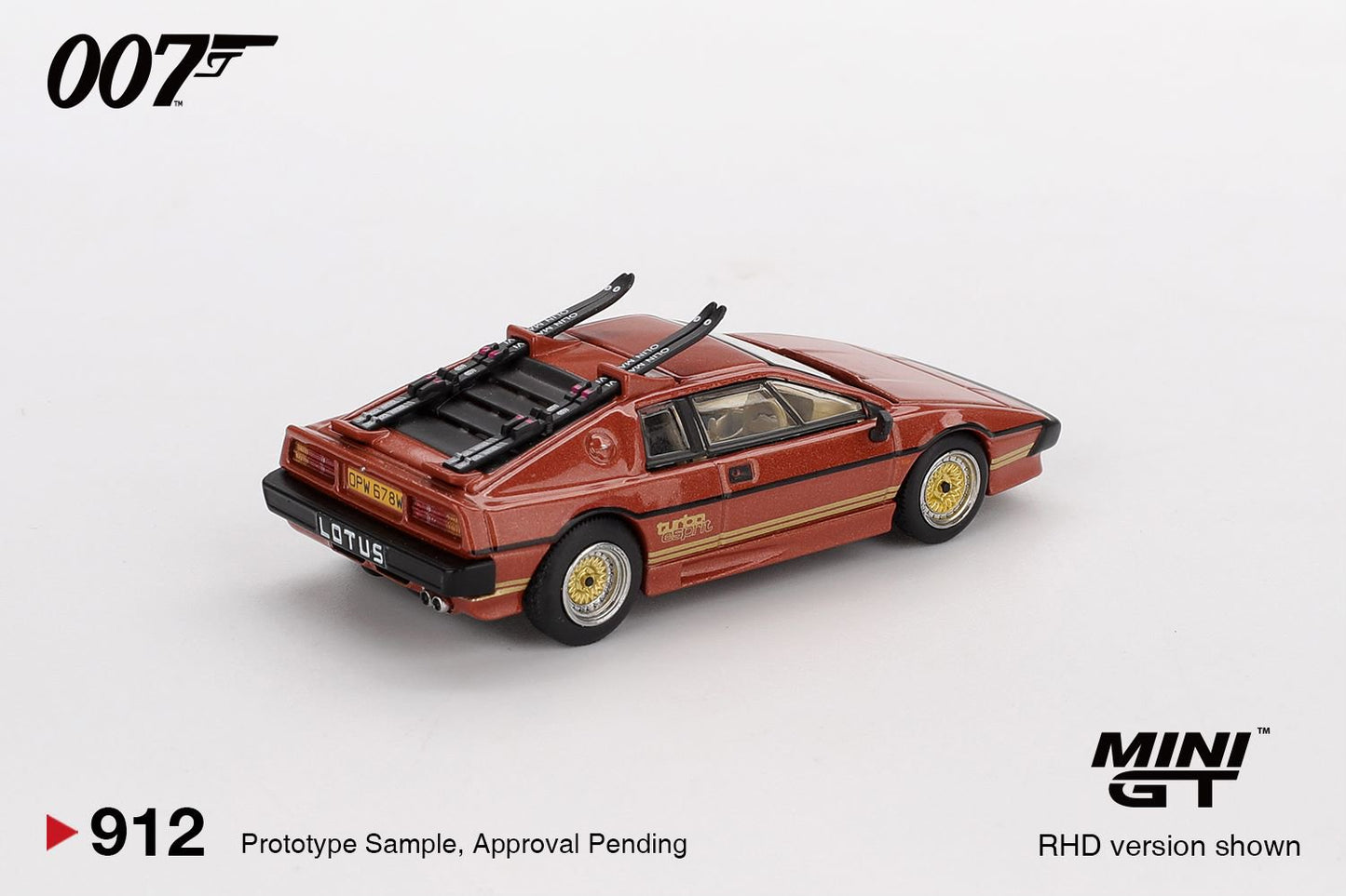 1/64 Lotus Esprit Turbo Copper Fire Metallic "For Your Eyes Only" English Blister Packaging - MGT00912-007E