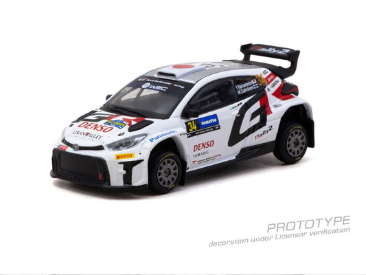 1/64 Toyota GR Yaris Rally2 Rally Sweden 2024 Yuki Yamamoto / Marko Salminen - Tarmac Works - T64-092-24RS34