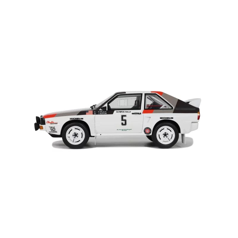 1/18 AUDI - QUATTRO SPORT (night version) N 5 RALLY OLYMPUS 1986 JOHN BUFFUM - NEIL WILSON - WHITE - Otto Models - OT1159