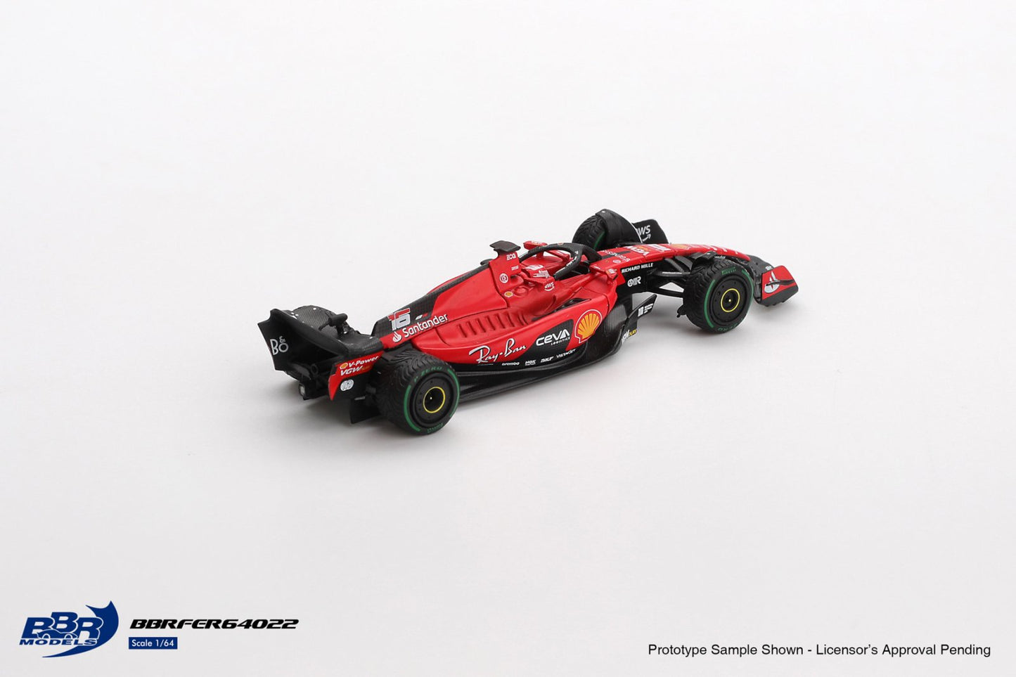 1:64 FERRARI SF23 NO.16 C.LECLERC 2023 MONACO GP - BBR Models - BBRFER64022