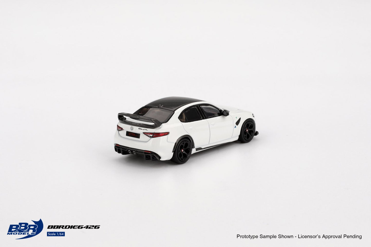 1:64 ALFA ROMEO GIULIA GTAM WHITE - BBR Models - BBRDIE6426