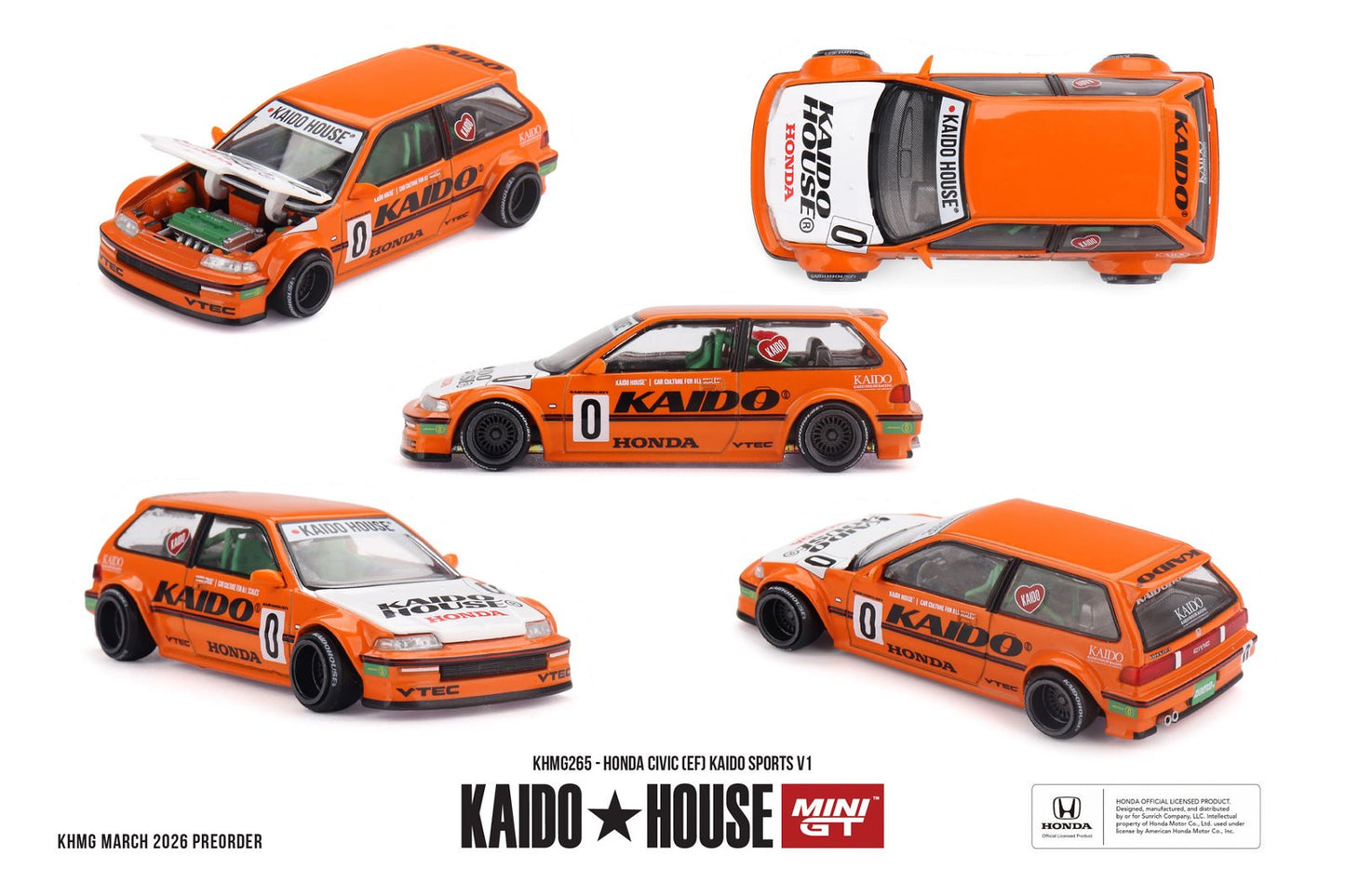 1/64 HONDA CIVIC (EF) KAIDO SPORTS V1 - Kaido House - MGTKHMG265