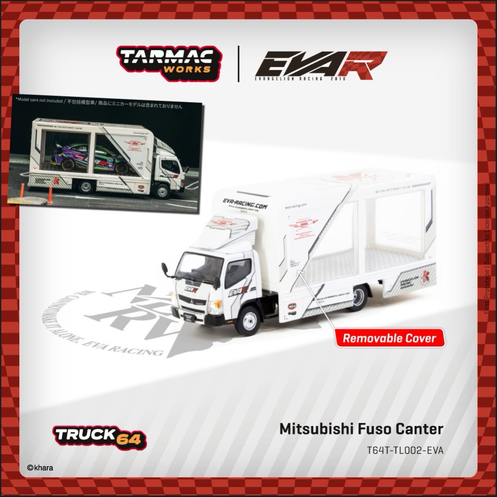 1/64 Mitsubishi Fuso Canter EVA Racing - Tarmac Models - T64T-TL002-EVA