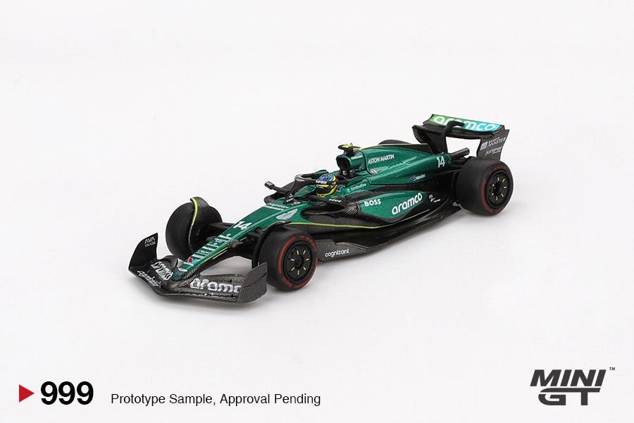 1/64 ASTON MARTIN AMR24 NO.14 FERNANDO ALONSO 2024 F1 2024 BAHRAIN GP BLISTER PACKAGING - MGT00999-BL