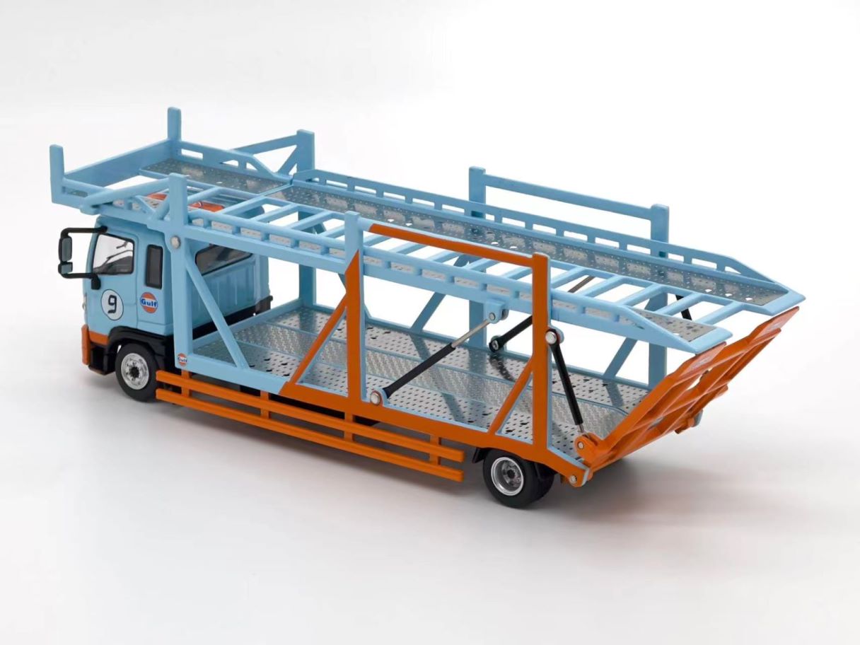 1:64 HINO RANGER 500 DOUBLE DECK BRIDGE TRANSPORT VEHICLE - UNIQUE MODEL