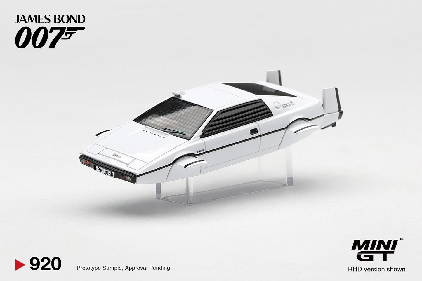 1/64 LOTUS ESPRIT S1 THE SPY WHO LOVED ME SUBMARINE (RHD) ENGLISH BLISTER PACKAGING - MiniGT - MGT00920-007E