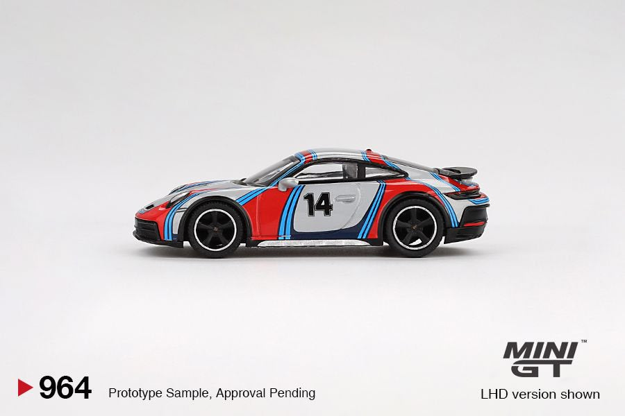 1/64 PORSCHE 911 DAKAR ICE GREY METALLIC RALLY 1974 (LHD) BLISTER PACKAGING - MGT00964-BL
