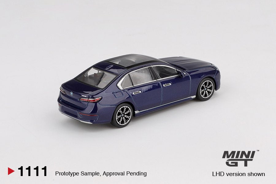 1/64 BMW I7 XDRIVE60 TANZANITE BLUE METALLIC (LHD) - MGT01111