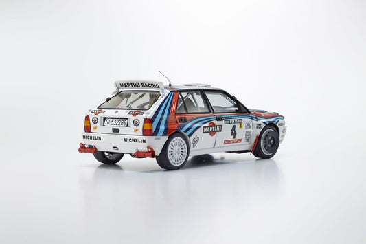 1/18 DELTA HF INTEGRALE EVOLUZIONE MARTINI (night version) N 4 WINNER RALLY PORTUGAL 1992 JUHA KANKKUNEN - JUHA PIIRONEN - Kyosho - 08348K
