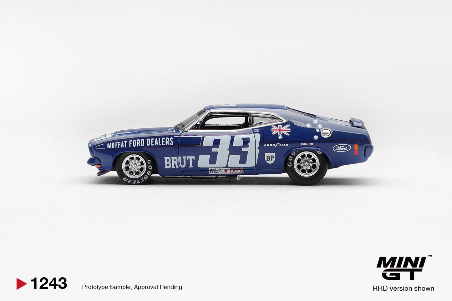 1/64 FORD XB FALCON GT NO.33 1974 BATHURST 1000 (RHD) AUSTRALIA EXCLUSIVE - Mini GT - MGT01243-R