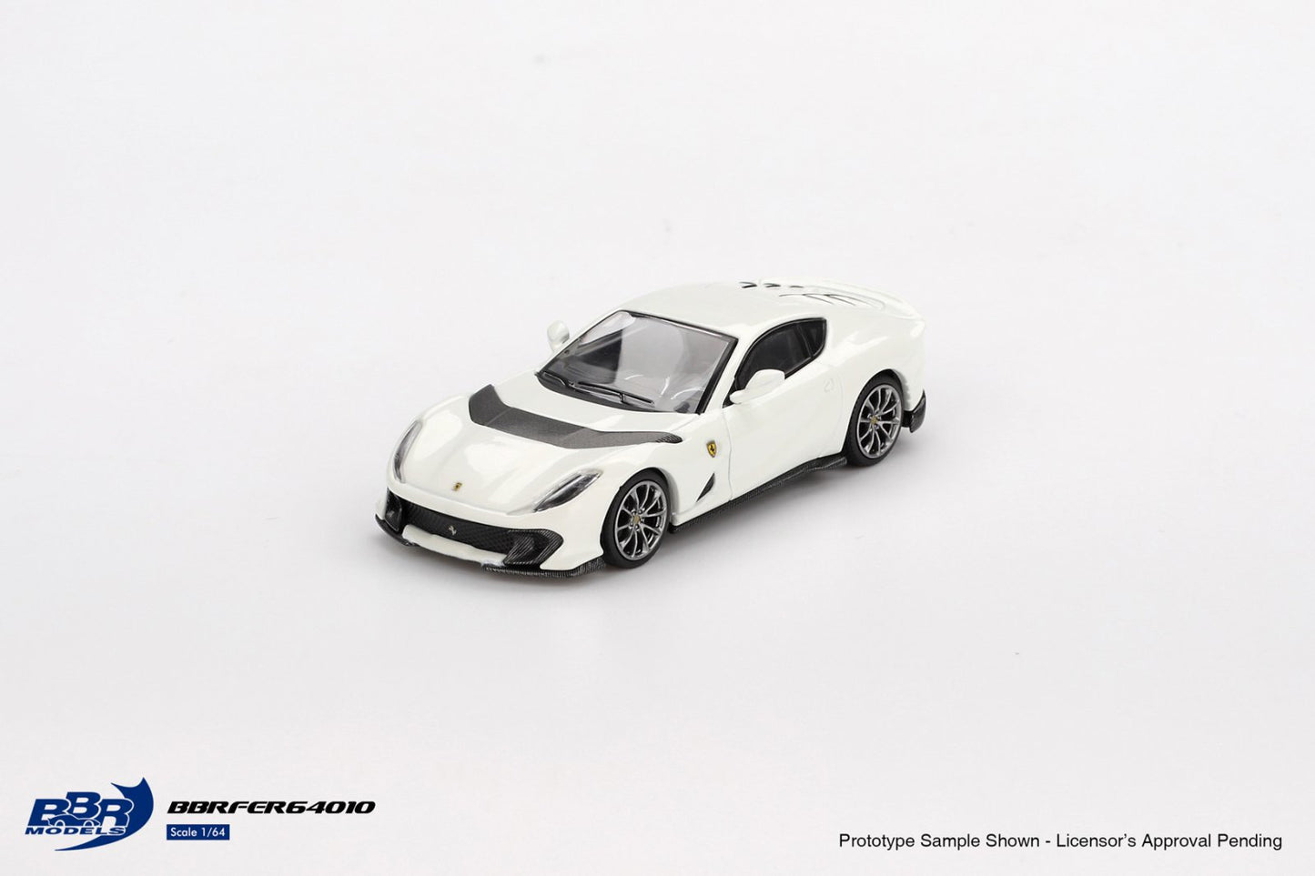 1:64 FERRARI 812 COMPETIZIONE BIANCO AVUS - BBR Models - BBRFER64010