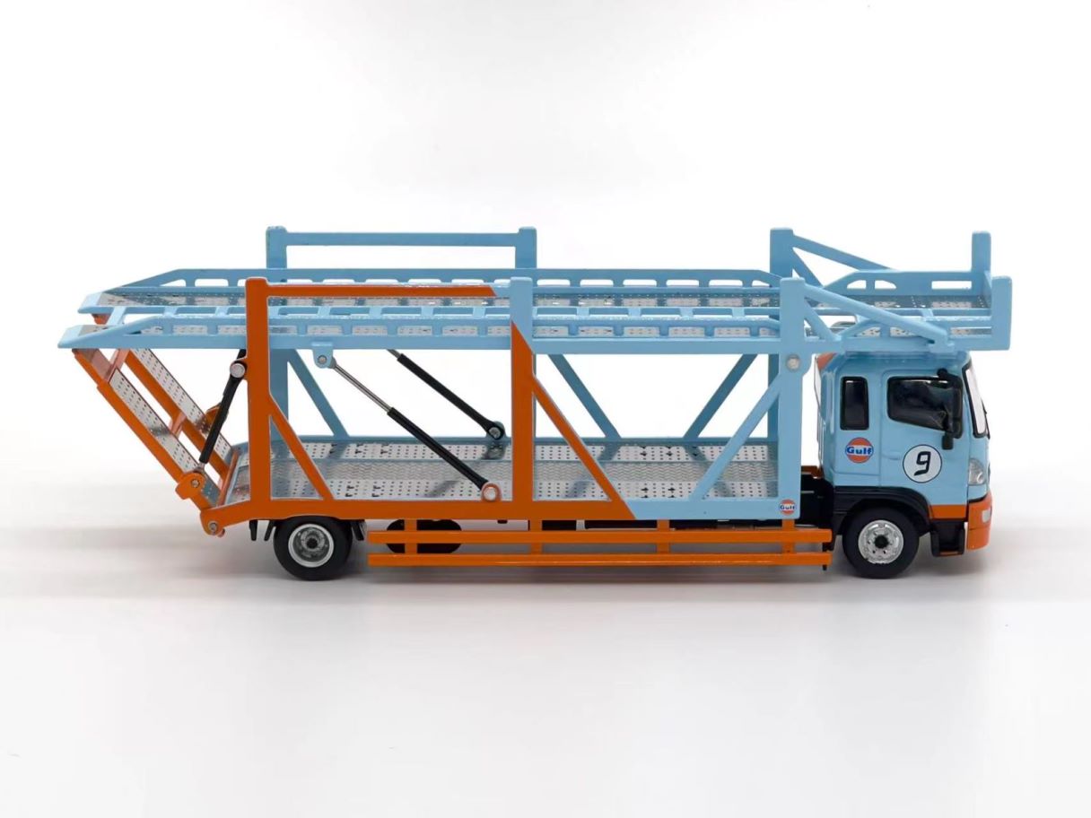 1:64 HINO RANGER 500 DOUBLE DECK BRIDGE TRANSPORT VEHICLE - UNIQUE MODEL