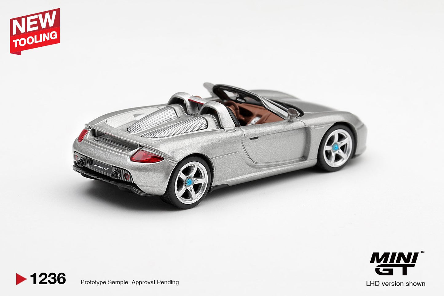1/64 PORSCHE CARRERA GT SILVER - Mini GT - MGT01236