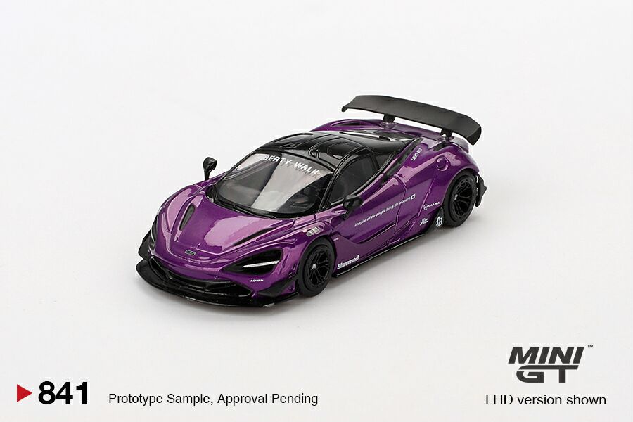 1/64 MCLAREN 720S LB WORKS PURPLE (LHD) BLISTER PACKAGING - MGT00841-BL