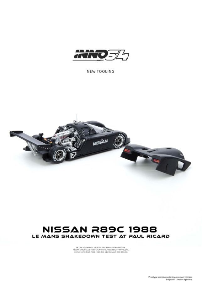 1/64 NISSAN R89C LE MANS SHAKEDOWN TEST AT PAUL RICARD 1988 - Inno64 - IN64-R89C-LMT1988