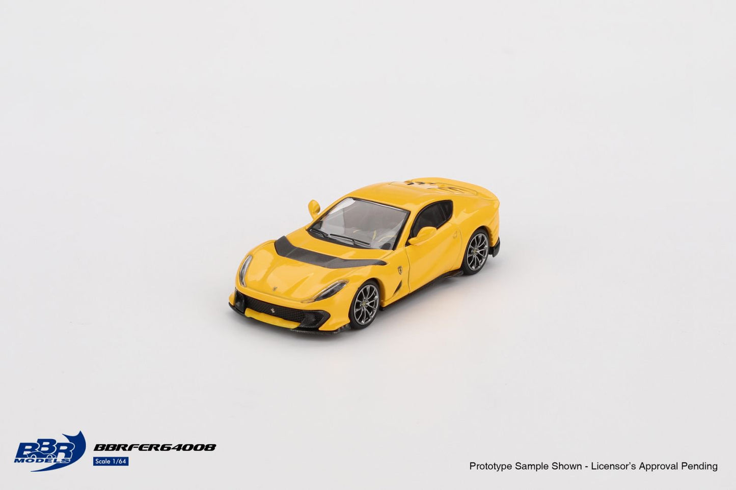 1:64 FERRARI 812 COMPETIZIONE GIALLO MODENA - BBR Models - BBRFER64008