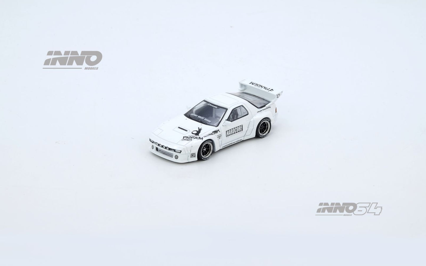 1/64 MAZDA RX7 (FC3S) "PANDEM AERO" Widebody Kit - Inno64 - IN64-RX7FCP-WHI1