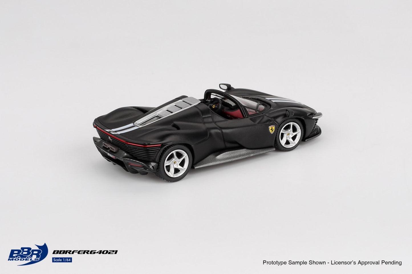 1:64 Ferrari Daytona SP3 Matt Black - BBR Models - BBRFER64021