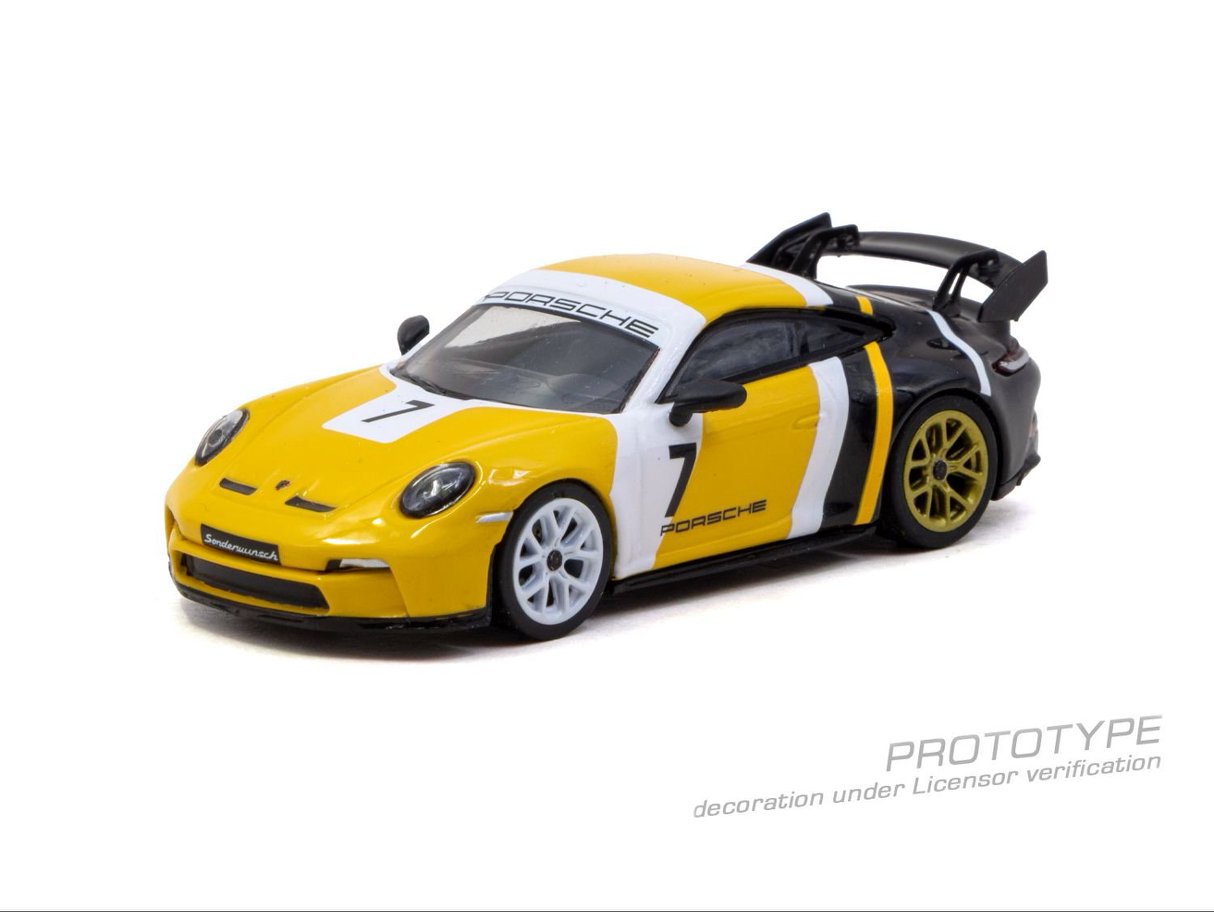 1/64 Porsche 911 GT3 (992) Yellow/Black - Tarmac Models - T64MC-024-YB ***Pre Order***