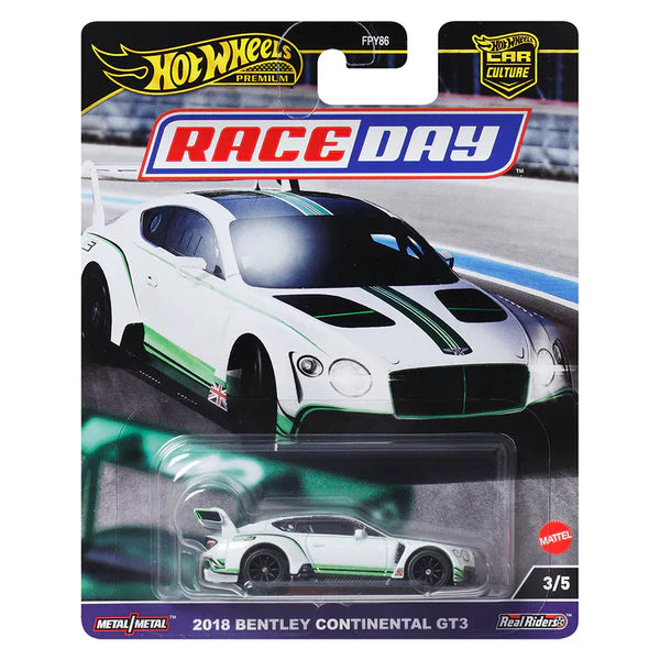 1:64 Hot Wheels Premium Race Day FPY86 / HRV72 - 3/5 2018 Bentley Continental GT3