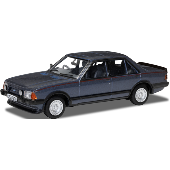 1/43 Ford Granada Mk2 (Series 2) 2.8 Injection Caspian Blue - Corgi Vanguard - VA12418